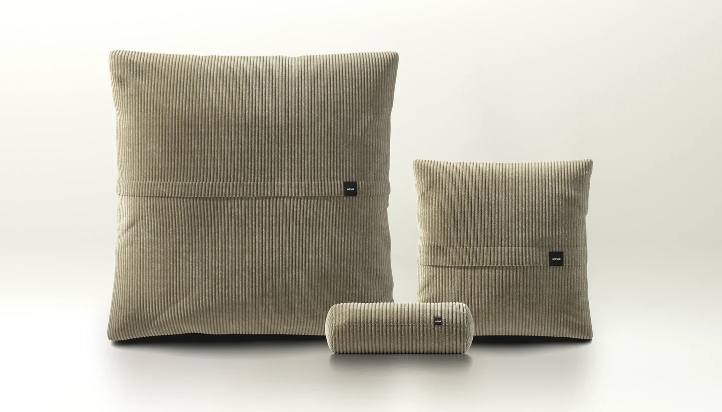 Vetsak 3 Kissen Set  - Stoff Cord Velour - Aktion -15%