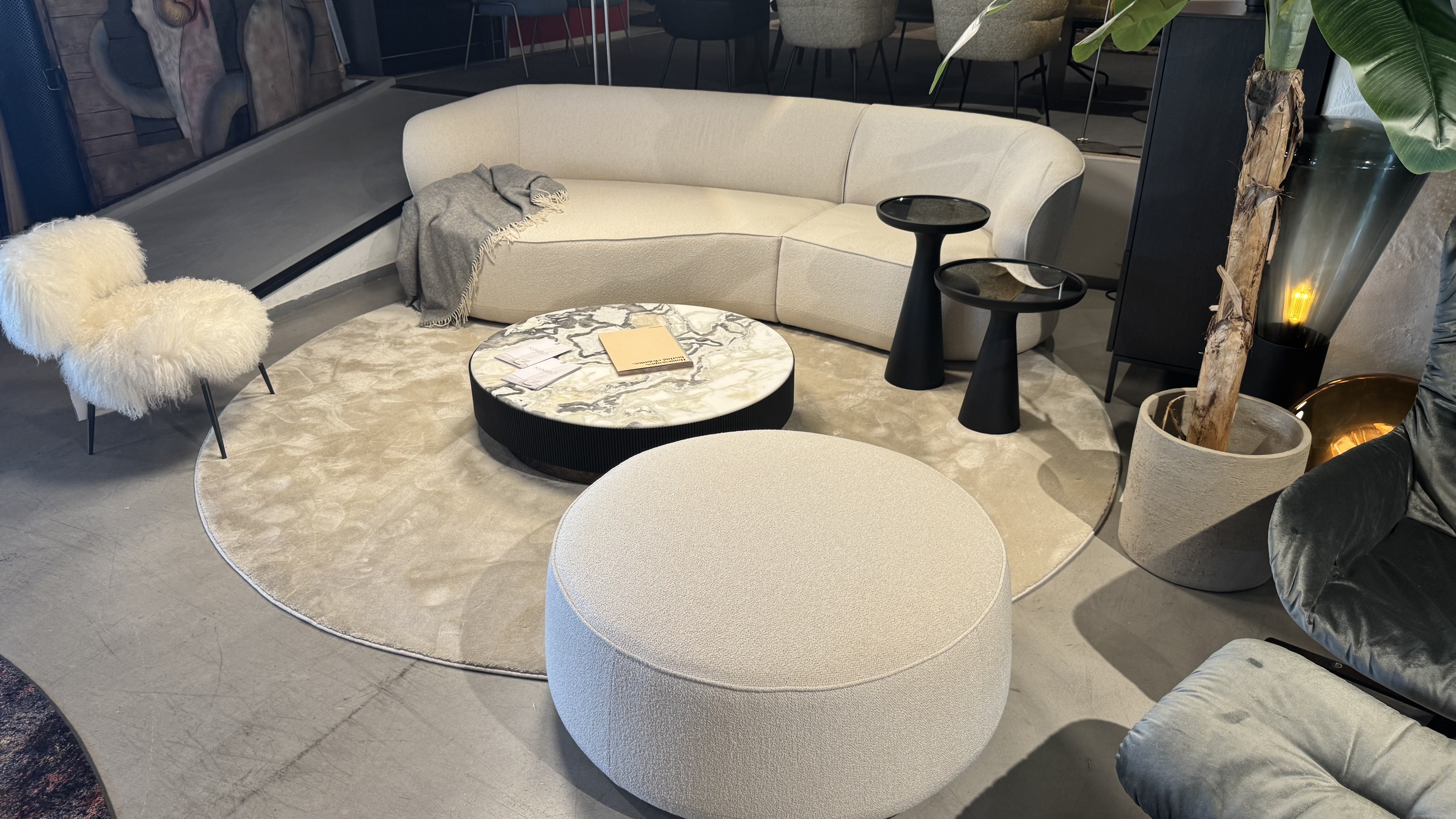 Bielefelder Werkstätten Nimbo Sofa inkl. Hocker