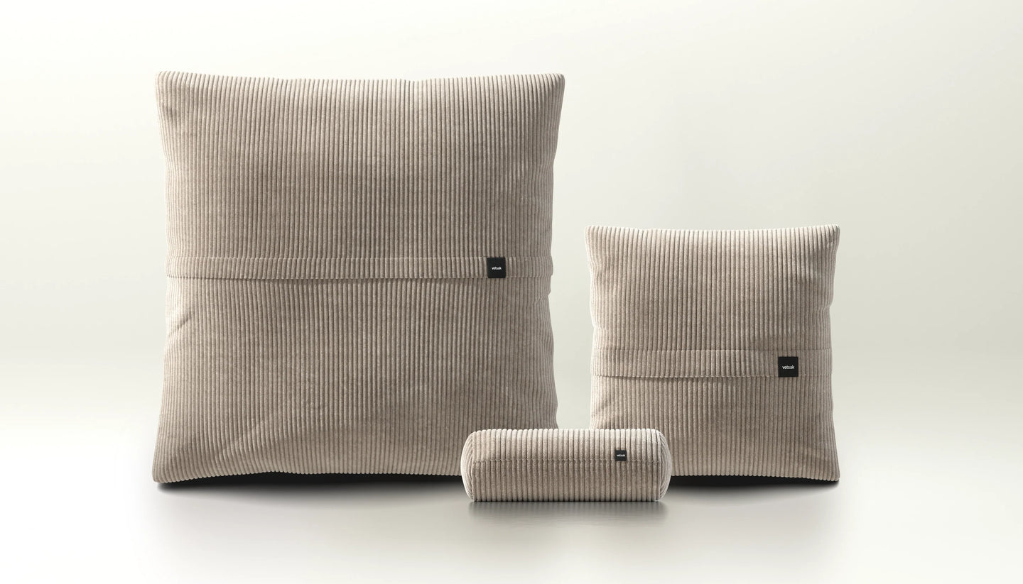 Vetsak 3 Kissen Set  - Stoff Cord Velour - Aktion -15%