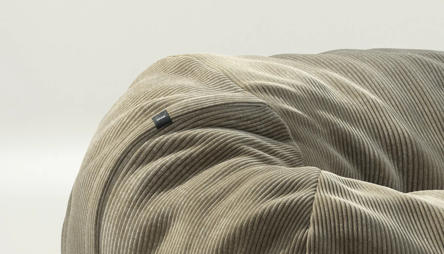 Vetsak Sitzsack Medium - Stoff Cord Velour - Aktion -15% 