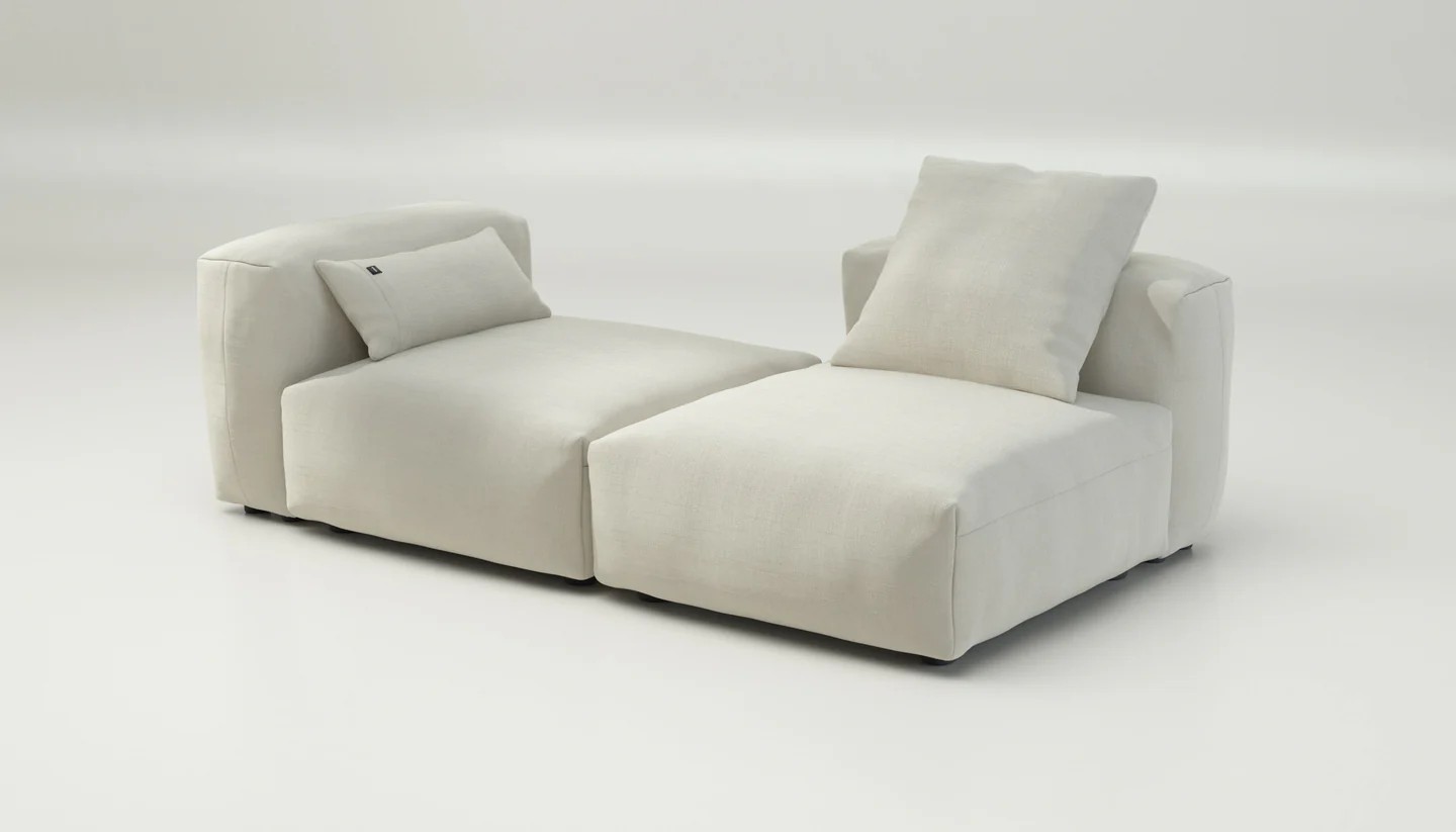 Vetsak Outdoor Sofa M - Stoff Pique creme