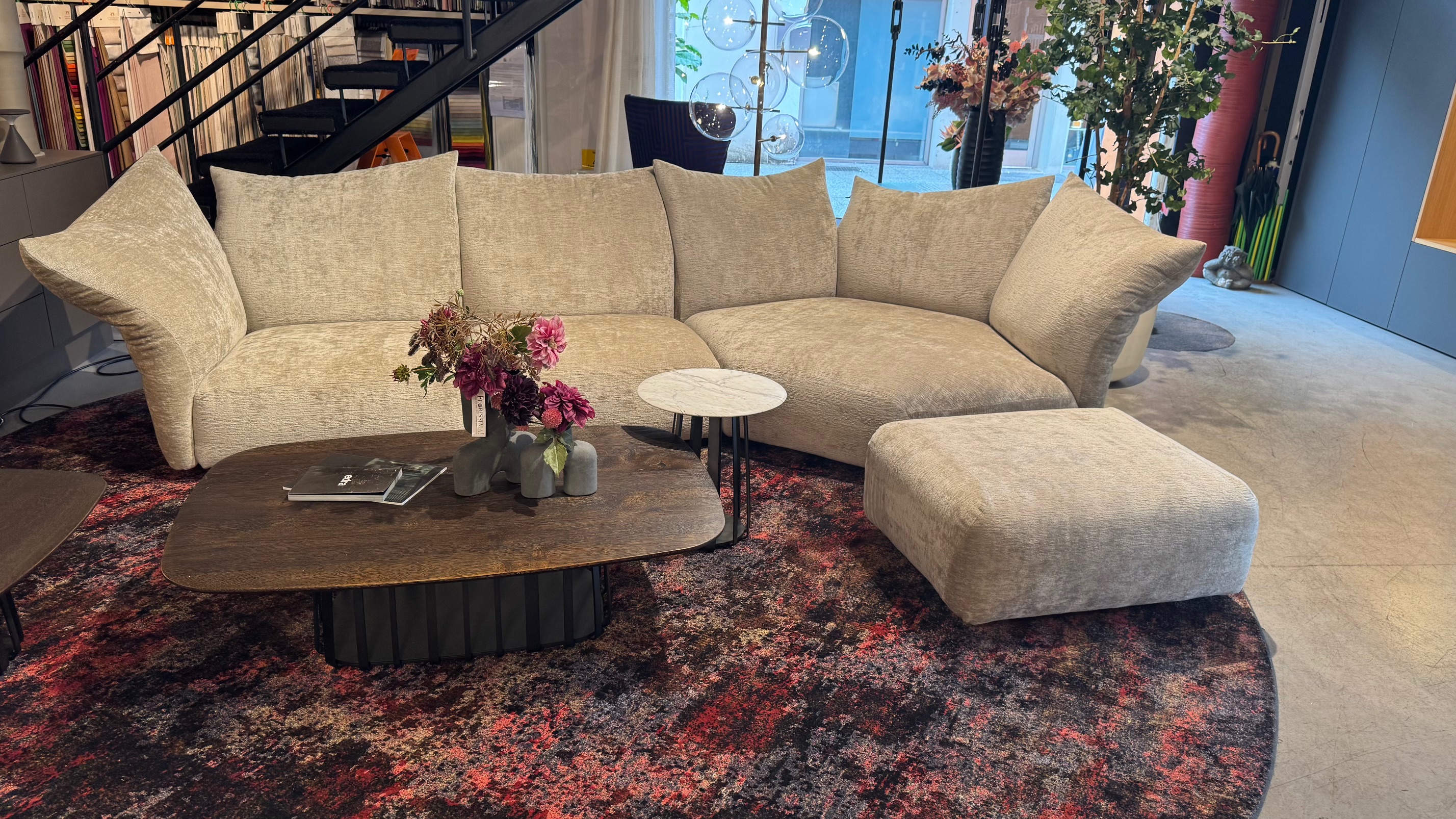 Edra Standard Sofa inkl. Hocker Sand 