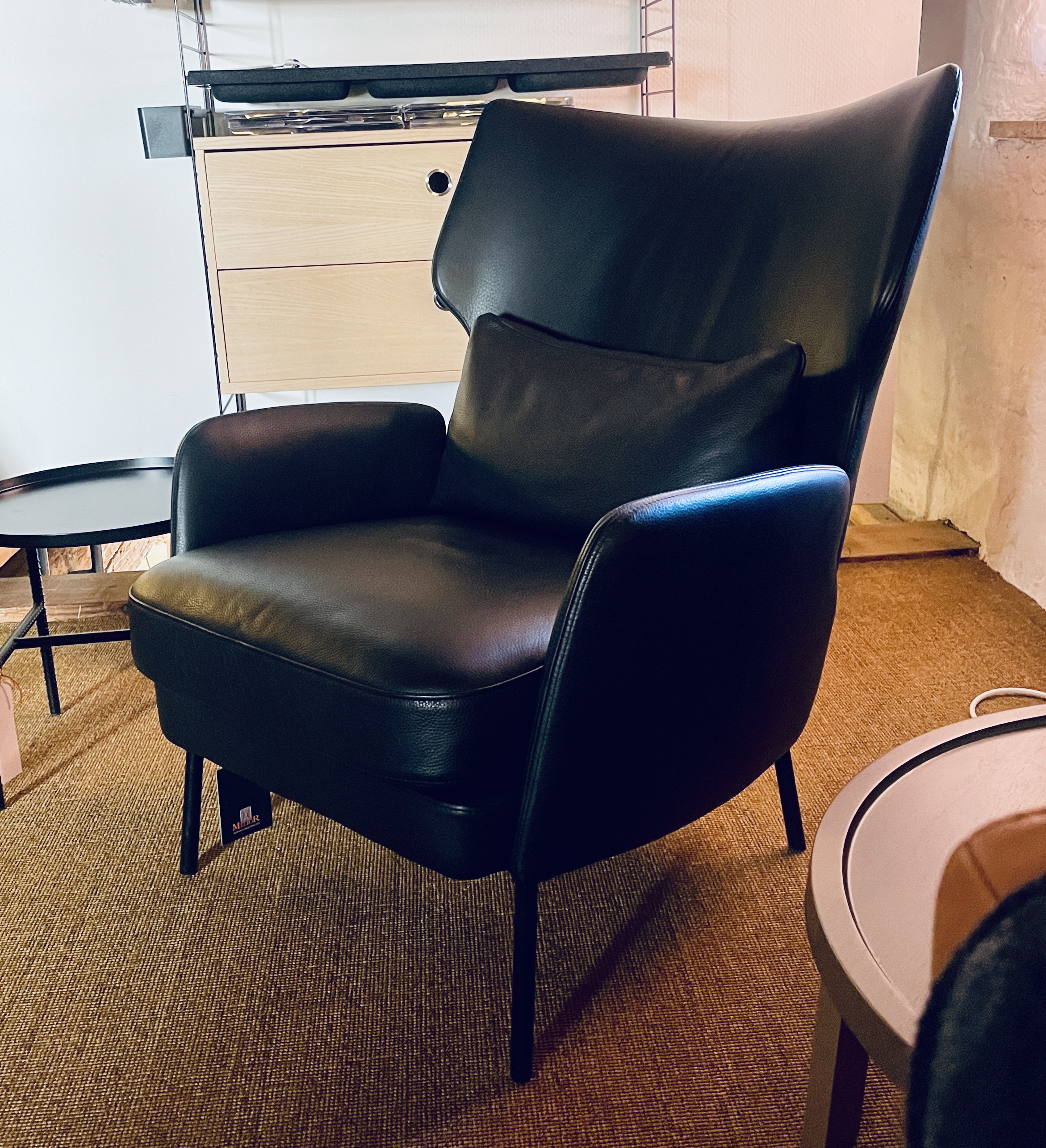 Cushycouch Alex Sessel - Leder Schwarz 