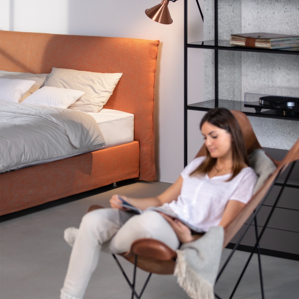 SCHRAMM . PURE Loft Boxspringbett | Aussteller