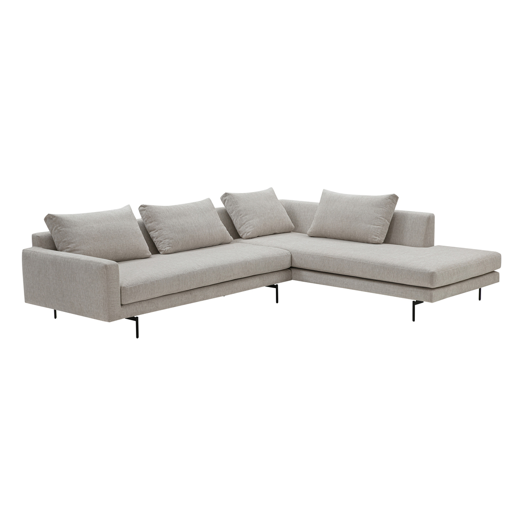  Wendelbo Edge V2 - Module 11 and 33 - Chaiselongue rechts Stoff Soft col. 02 