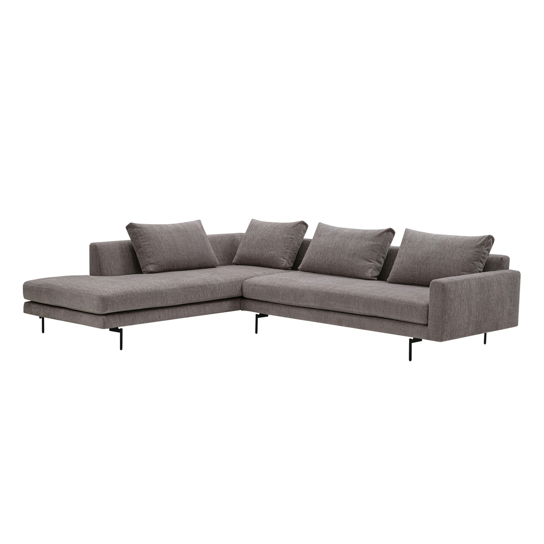  Wendelbo Edge V2 - Module 12 and 34 - Chaiselongue links Stoff Soft col. 03 