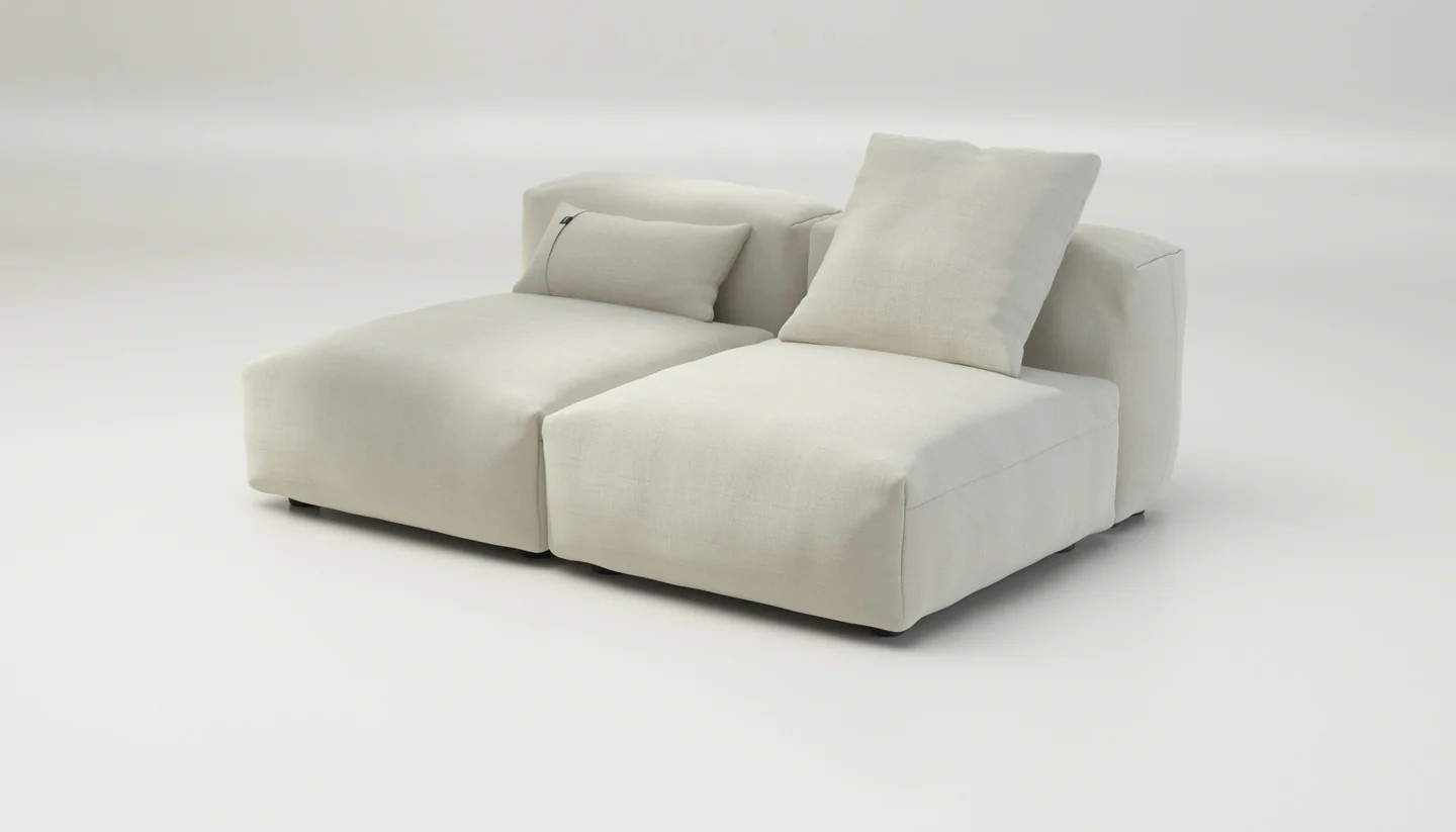Vetsak Outdoor Sofa M - Stoff Pique creme