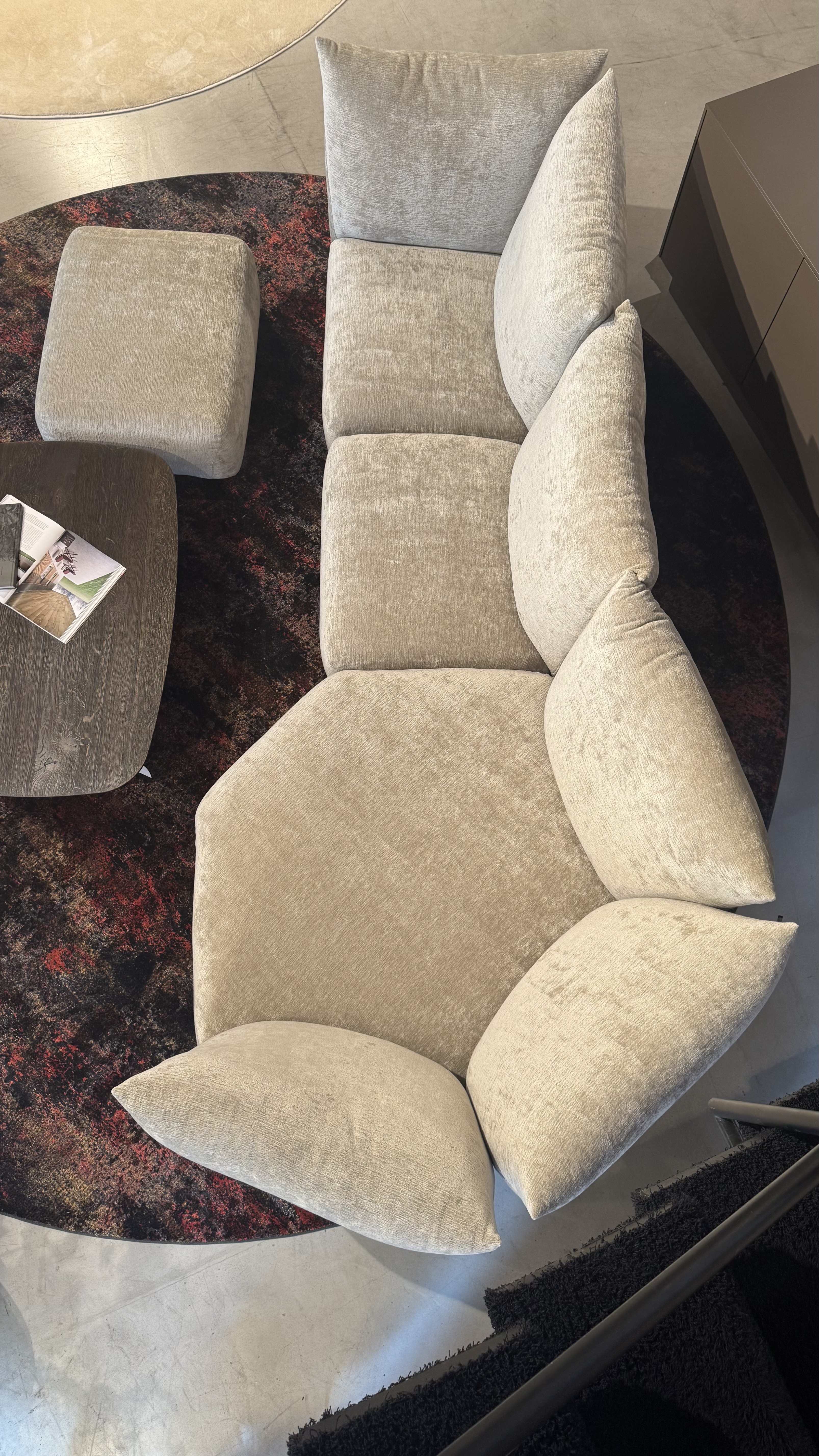 Edra Standard Sofa inkl. Hocker Sand 