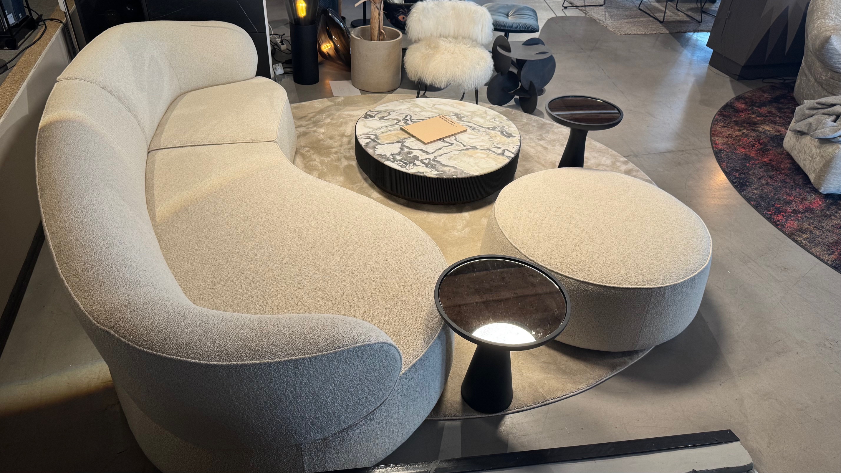 Bielefelder Werkstätten Nimbo Sofa inkl. Hocker